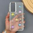 قاب گوشی Galaxy A16 سامسونگ لاکچری رزینی اکلیلی لنز کرومی برجسته طرح ستاره هولوگرامی