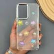 قاب گوشی Galaxy A17 سامسونگ لاکچری رزینی اکلیلی لنز کرومی برجسته طرح ستاره هولوگرامی