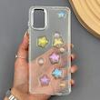 قاب گوشی Galaxy A71 سامسونگ لاکچری رزینی اکلیلی لنز کرومی برجسته طرح ستاره هولوگرامی
