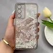 قاب گوشی Galaxy A34 سامسونگ اکلیلی شفاف لاکچری محافظ لنزدار طرح پروانه کد 1006782