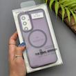 قاب گوشی Galaxy A35 سامسونگ اورجینال مات مگ سیف دار یونیک کیس لنز برجسته