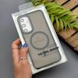 قاب گوشی Galaxy A55 سامسونگ اورجینال مات مگ سیف دار یونیک کیس لنز برجسته