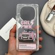 قاب گوشی Redmi Note 14 Pro 4G شیائومی طلقی شیشه ای ARMOR درجه یک فانتزی دکمه کرومی طرح بنز GRL PWR AMG