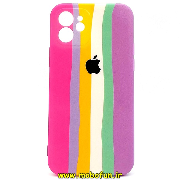 مشخصات و خرید قاب گوشی iPhone 12 آیفون طرح سیلیکونی رنگین کمانی ، خرید قاب گوشی iPhone 12 آیفون طرح سیلیکونی رنگین کمانی از فروشگاه موبوفان ، قیمت قاب گوشی iPhone 12 آیفون طرح سیلیکونی رنگین کمانی