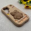 قاب گوشی Galaxy S25 Ultra سامسونگ سیلیکونی پاک کنی طرح عروسکی برجسته LUCK BEAR