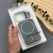 قاب گوشی iPhone 17 Pro آیفون چرمی مگ‌سیف یونیک کیس با بدنه سیلور