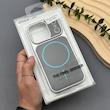 قاب گوشی iPhone 17 Pro آیفون چرمی مگ‌سیف یونیک کیس با بدنه سیلور