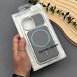 قاب گوشی iPhone 17 آیفون چرمی مگ‌سیف یونیک کیس با بدنه سیلور