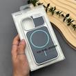 قاب گوشی iPhone 17 آیفون چرمی مگ‌سیف یونیک کیس با بدنه سیلور
