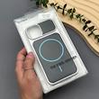 قاب گوشی iPhone 13 - iPhone 14 آیفون چرمی مگ‌سیف یونیک کیس با بدنه سیلور