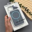 قاب گوشی iPhone 13 - iPhone 14 آیفون چرمی مگ‌سیف یونیک کیس با بدنه سیلور