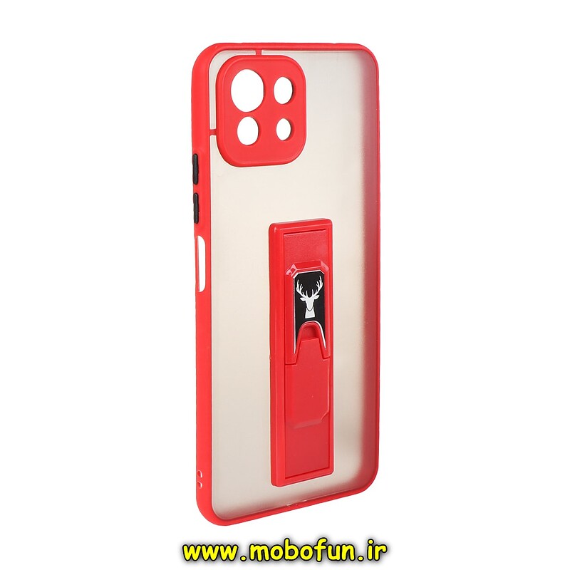 مشخصات و خرید قاب گوشی Xiaomi Mi 11 Lite شیائومی طرح پشت مات هولدر دار محافظ لنز دار دور سیلیکونی قرمز ، خرید قاب گوشی Xiaomi Mi 11 Lite شیائومی طرح پشت مات هولدر دار محافظ لنز دار دور سیلیکونی قرمز از فروشگاه موبوفان ، قیمت قاب گوشی Xiaomi Mi 11 Lite شیائومی طرح پشت مات هولدر دار محافظ لنز دار دور سیلیکونی قرمز
