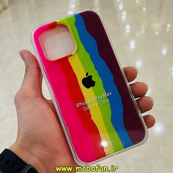 مشخصات و خرید قاب گوشی iPhone 13 Pro Max آیفون سیلیکونی اورجینال رنگین کمانی پاک کنی درجه یک زیربسته ، خرید قاب گوشی iPhone 13 Pro Max آیفون سیلیکونی اورجینال رنگین کمانی پاک کنی درجه یک زیربسته از فروشگاه موبوفان ، قیمت قاب گوشی iPhone 13 Pro Max آیفون سیلیکونی اورجینال رنگین کمانی پاک کنی درجه یک زیربسته