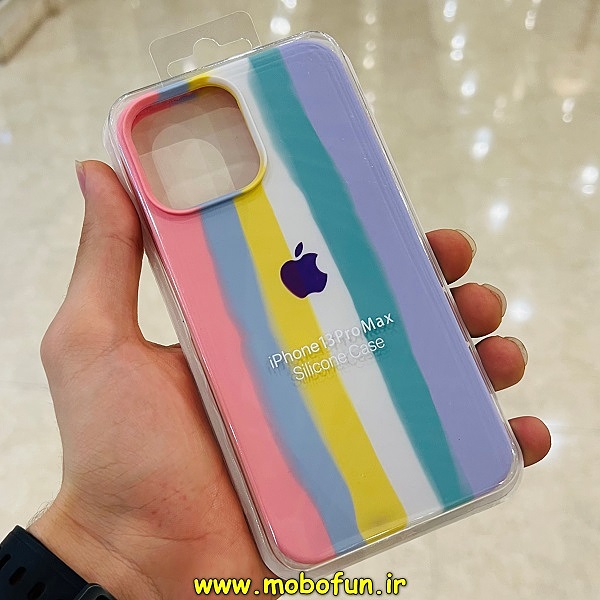 مشخصات و خرید قاب گوشی iPhone 13 Pro Max آیفون سیلیکونی اورجینال رنگین کمانی پاک کنی درجه یک زیربسته ، خرید قاب گوشی iPhone 13 Pro Max آیفون سیلیکونی اورجینال رنگین کمانی پاک کنی درجه یک زیربسته از فروشگاه موبوفان ، قیمت قاب گوشی iPhone 13 Pro Max آیفون سیلیکونی اورجینال رنگین کمانی پاک کنی درجه یک زیربسته