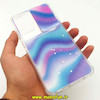 قاب گوشی Galaxy A72 4G - Galaxy A72 5G سامسونگ طرح رزینی IMD ایربگ دار فانتزی محافظ لنز دار کشویی رزینی رنگین کمانی کد 166