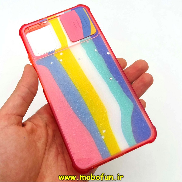 مشخصات و خرید قاب گوشی Redmi 9T - Poco M3 شیائومی طرح رزینی IMD ایربگ دار فانتزی محافظ لنز دار کشویی رزینی رنگین کمانی ، خرید قاب گوشی Redmi 9T - Poco M3 شیائومی طرح رزینی IMD ایربگ دار فانتزی محافظ لنز دار کشویی رزینی رنگین کمانی از فروشگاه موبوفان ، قیمت قاب گوشی Redmi 9T - Poco M3 شیائومی طرح رزینی IMD ایربگ دار فانتزی محافظ لنز دار کشویی رزینی رنگین کمانی