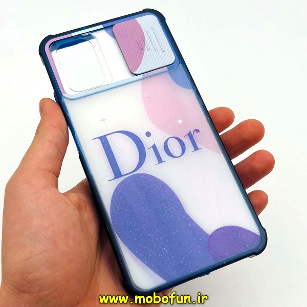 مشخصات و خرید قاب گوشی Redmi 9T - Poco M3 شیائومی طرح رزینی IMD ایربگ دار فانتزی محافظ لنز دار کشویی رزینی Dior ، خرید از فروشگاه موبوفان ، قیمت قاب گوشی Redmi 9T - Poco M3 شیائومی طرح رزینی IMD ایربگ دار فانتزی محافظ لنز دار کشویی رزینی Dior