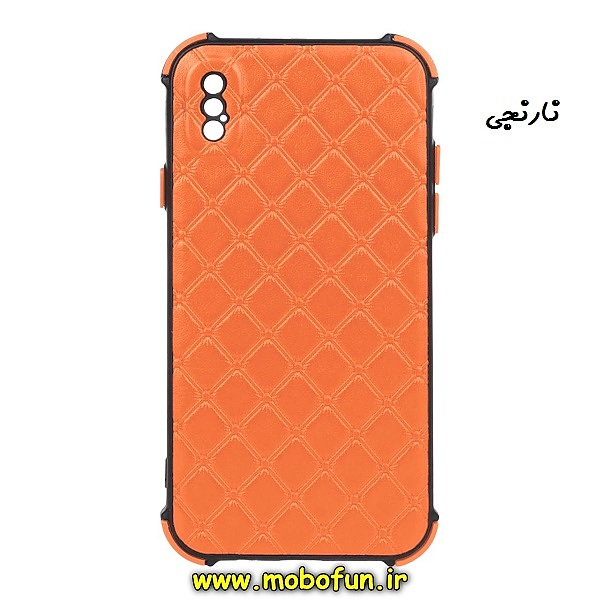 مشخصات و خرید قاب گوشی iPhone X - iPhone XS آیفون طرح چرمی لوزی محافظ لنز دار ایربگ دار کپسولی نارنجی ، خرید قاب گوشی iPhone X - iPhone XS آیفون طرح چرمی لوزی محافظ لنز دار ایربگ دار کپسولی نارنجی از فروشگاه موبوفان ، قیمت قاب گوشی iPhone X - iPhone XS آیفون طرح چرمی لوزی محافظ لنز دار ایربگ دار کپسولی نارنجی