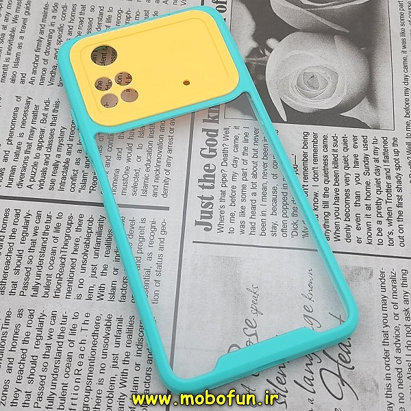 مشخصات و خرید قاب گوشی Poco M4 Pro 4G شیائومی اورجینال Pro Camera طرح پشت طلق شفاف دور ژله ای محافظ لنز دار سبزآبی ، خرید قاب گوشی Poco M4 Pro 4G شیائومی اورجینال Pro Camera طرح پشت طلق شفاف دور ژله ای محافظ لنز دار سبزآبی از فروشگاه موبوفان ، قیمت قاب گوشی Poco M4 Pro 4G شیائومی اورجینال Pro Camera طرح پشت طلق شفاف دور ژله ای محافظ لنز دار سبزآبی