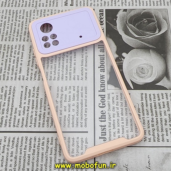 مشخصات و خرید قاب گوشی Poco X4 Pro 5G شیائومی اورجینال Pro Camera طرح پشت طلق شفاف دور ژله ای محافظ لنز دار گلبهی یاسی ، خرید قاب گوشی Poco X4 Pro 5G شیائومی اورجینال Pro Camera طرح پشت طلق شفاف دور ژله ای محافظ لنز دار گلبهی یاسی از فروشگاه موبوفان ، قیمت قاب گوشی Poco X4 Pro 5G شیائومی اورجینال Pro Camera طرح پشت طلق شفاف دور ژله ای محافظ لنز دار گلبهی یاسی