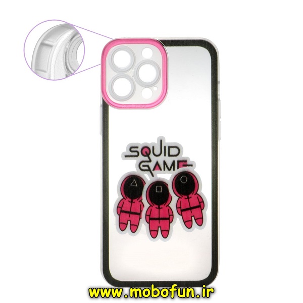 قاب گوشی iPhone 11 Pro Max آیفون ژله ای طرح دار شفاف محافظ لنز دار اسکویید گیم بازی مرکب SQUID GAME کد 251