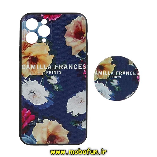 قاب گوشی iPhone 11 Pro آیفون فانتزی سوزنی برجسته طرح گل زیبا پاپ سوکت دار محافظ لنزدار کد 196