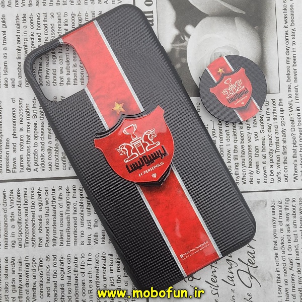 قاب گوشی iPhone 11 Pro Max آیفون فانتزی سوزنی برجسته طرح پرسپولیس Perspolis پاپ سوکت دار کد 254