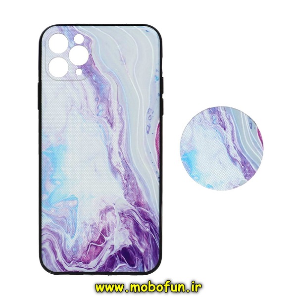 قاب گوشی iPhone 11 Pro Max آیفون فانتزی سوزنی برجسته طرح آبرنگی پاپ سوکت دار محافظ لنزدار کد 257