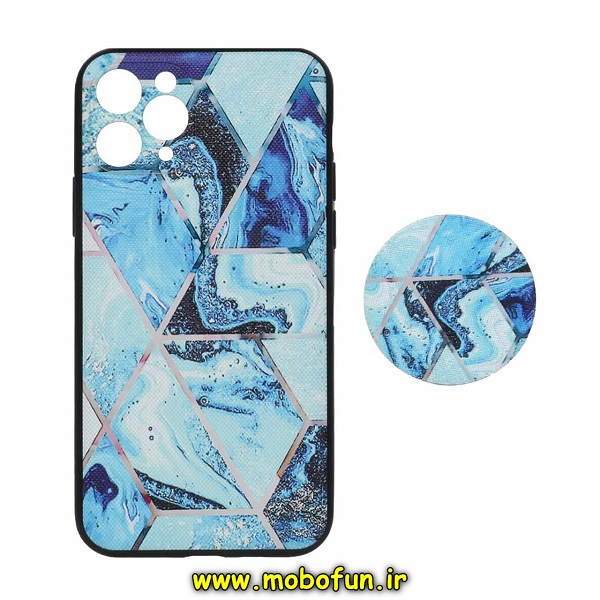 قاب گوشی iPhone 11 Pro Max آیفون فانتزی سوزنی برجسته طرح آبرنگی پاپ سوکت دار محافظ لنزدار کد 261