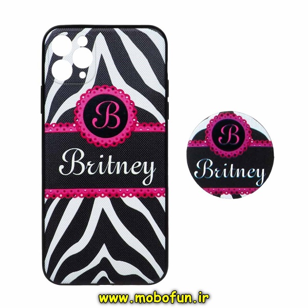 قاب گوشی iPhone 11 Pro Max آیفون فانتزی سوزنی برجسته طرح بریتنی زیبا پاپ سوکت دار محافظ لنزدار کد 280
