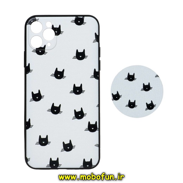 قاب گوشی iPhone 11 Pro Max آیفون فانتزی سوزنی برجسته طرح گربه بازیگوش پاپ سوکت دار محافظ لنزدار کد 288