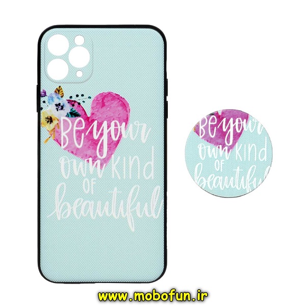قاب گوشی iPhone 11 Pro Max آیفون فانتزی سوزنی برجسته طرح قلبی پاپ سوکت دار محافظ لنزدار کد 295