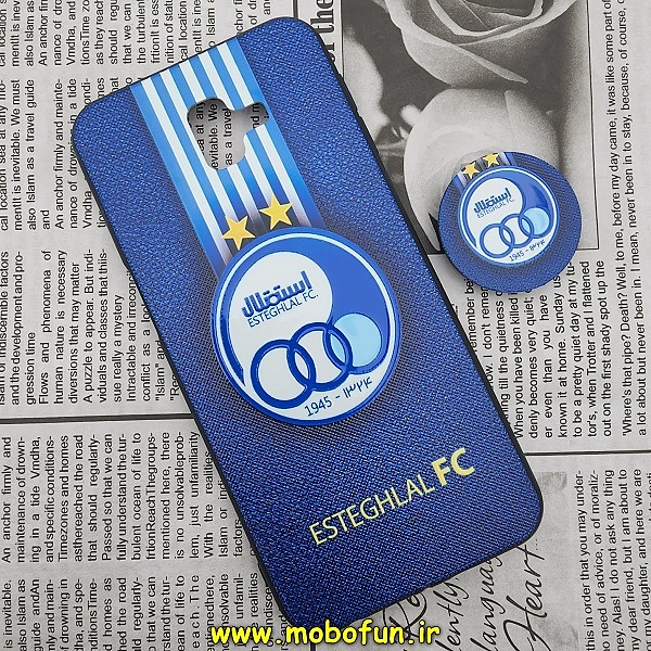 قاب گوشی Galaxy J6 Plus / J610 سامسونگ فانتزی سوزنی برجسته طرح استقلال Esteghlal پاپ سوکت دار کد 29