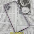 قاب گوشی Galaxy A12 سامسونگ طرح الکتروپلیتینگ ژله ای شفاف اورجینال یونیک کیس Unique Case محافظ لنز دار بادمجونی کد 573