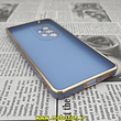 قاب گوشی Galaxy A53 5G سامسونگ طرح ژله ای مای کیس گلد لاین دور طلایی محافظ لنز دار آبی سیرا کد 90