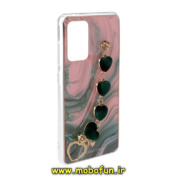 قاب گوشی Galaxy A52 4G - Galaxy A52 5G - Galaxy A52S سامسونگ طرح لاکچری دستبندی آویزدار زنجیری قلبی کد 495