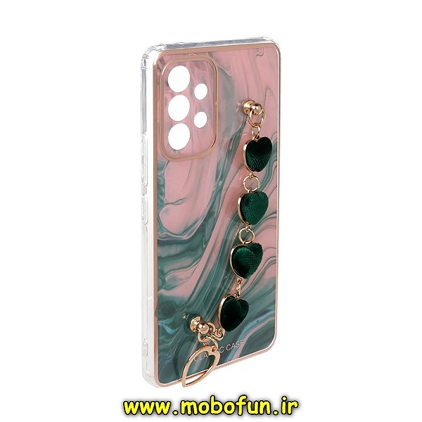 قاب گوشی Galaxy A53 5G سامسونگ طرح لاکچری دستبندی آویزدار زنجیری قلبی محافظ لنز دار کد 104