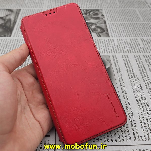 کیف گوشی موبایل Galaxy A12 کلاسوری اورجینال دادوو Dadoo مدل SPORT 2023 قرمز کد 608