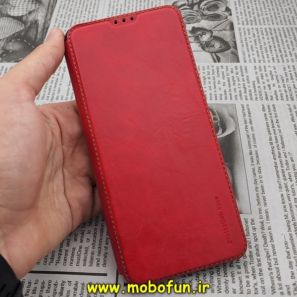 کیف گوشی موبایل Galaxy A21S کلاسوری اورجینال دادوو Dadoo مدل SPORT 2023 قرمز کد 424