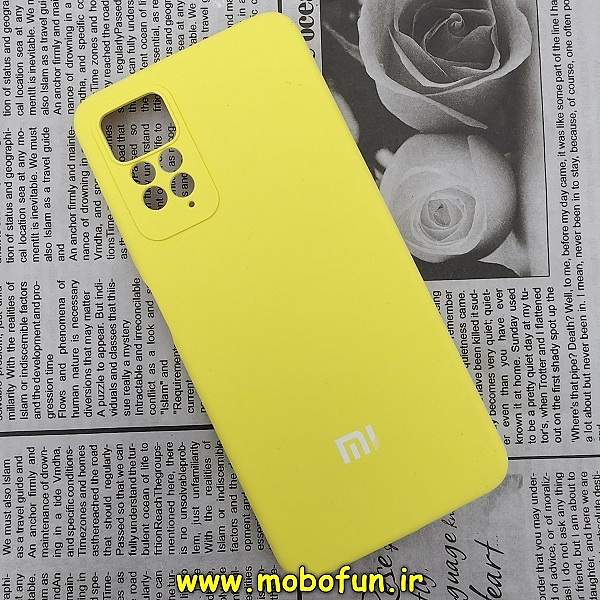 قاب گوشی Redmi Note 11 Pro 4G Global - Redmi Note 11 Pro 5G Global شیائومی سیلیکونی اورجینال پاک کنی درجه یک زیربسته محافظ لنز دار زرد کد 74