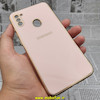 قاب گوشی Galaxy A11 سامسونگ طرح ژله ای مای کیس گلد لاین دور طلایی محافظ لنز دار گلبهی کد 390