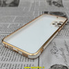 قاب گوشی Galaxy A23 4G سامسونگ طرح ژله ای مای کیس گلد لاین دور طلایی محافظ لنز دار سفید کد 78