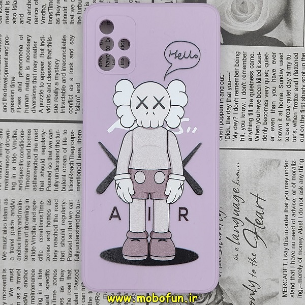 قاب گوشی Galaxy A51 سامسونگ سیلیکونی ژله ای طرح ربات KAWS محافظ لنز دار یاسی کد 482