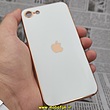 قاب گوشی iPhone 7 - iPhone 8 - iPhone SE 2020 آیفون طرح ژله ای مای کیس گلد لاین دور طلایی محافظ لنز دار سفید کد 349