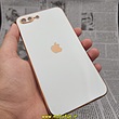 قاب گوشی iPhone 7 Plus - iPhone 8 Plus آیفون طرح ژله ای مای کیس گلد لاین دور طلایی محافظ لنز دار سفید کد 278