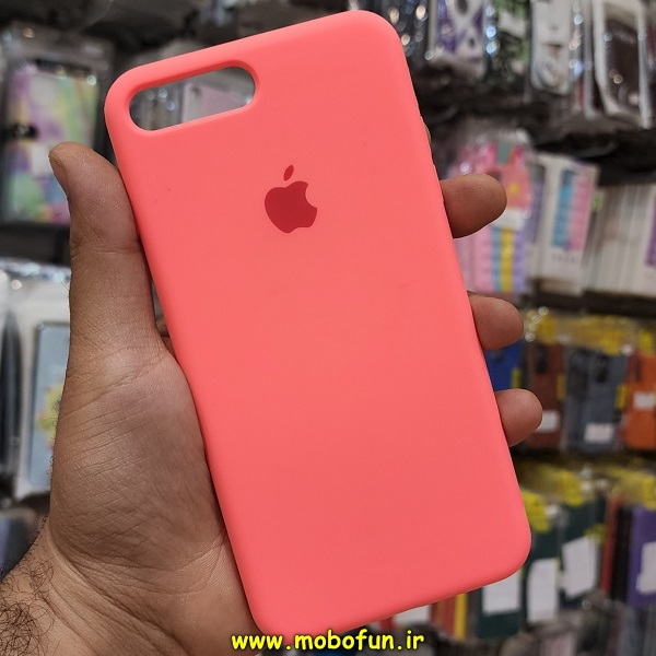 قاب گوشی iPhone 7 Plus - iPhone 8 Plus آیفون سیلیکونی اورجینال پاک کنی درجه یک زیربسته گلبهی کد 279
