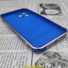 قاب گوشی iPhone 12 Pro Max آیفون طرح پافر PUFFER مای کیس گلد لاین دور طلایی محافظ لنز دار آبی کاربنی کد 361
