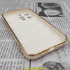 قاب گوشی iPhone 13 Pro آیفون طرح پافر PUFFER مای کیس گلد لاین دور طلایی محافظ لنز دار کرم کد 181