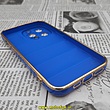 قاب گوشی iPhone 13 Pro آیفون طرح پافر PUFFER مای کیس گلد لاین دور طلایی محافظ لنز دار آبی کاربنی کد 182
