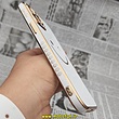 قاب گوشی iPhone 13 Pro آیفون طرح ژله ای مای کیس گلد لاین دور طلایی طرح لبخند Smile محافظ لنز دار سفید کد 186